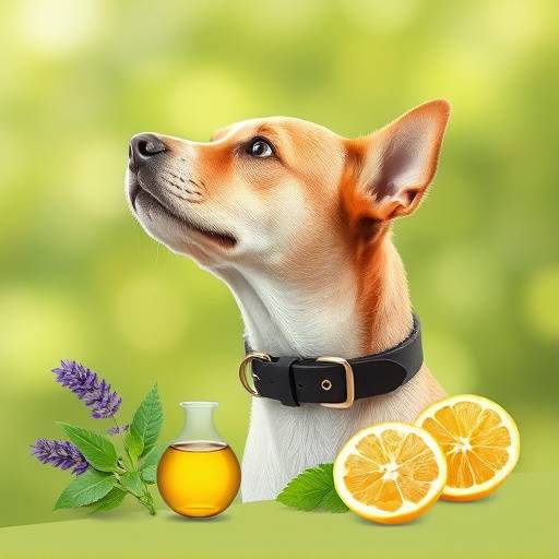 Ingredientes naturales del collar: aceite de neem, lavanda y citronela