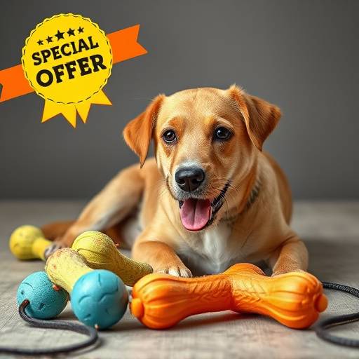 Pack de juguetes resistentes para perros masticadores, con descuento especial.